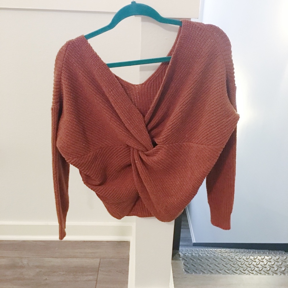Knot Back Sweater
